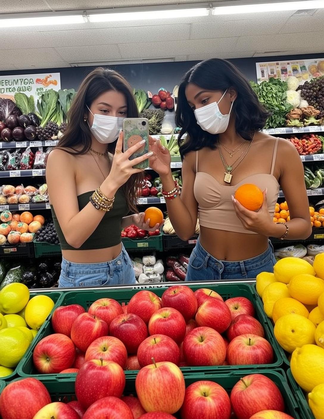 Explore Left Holding Smartphone Her Right Hand