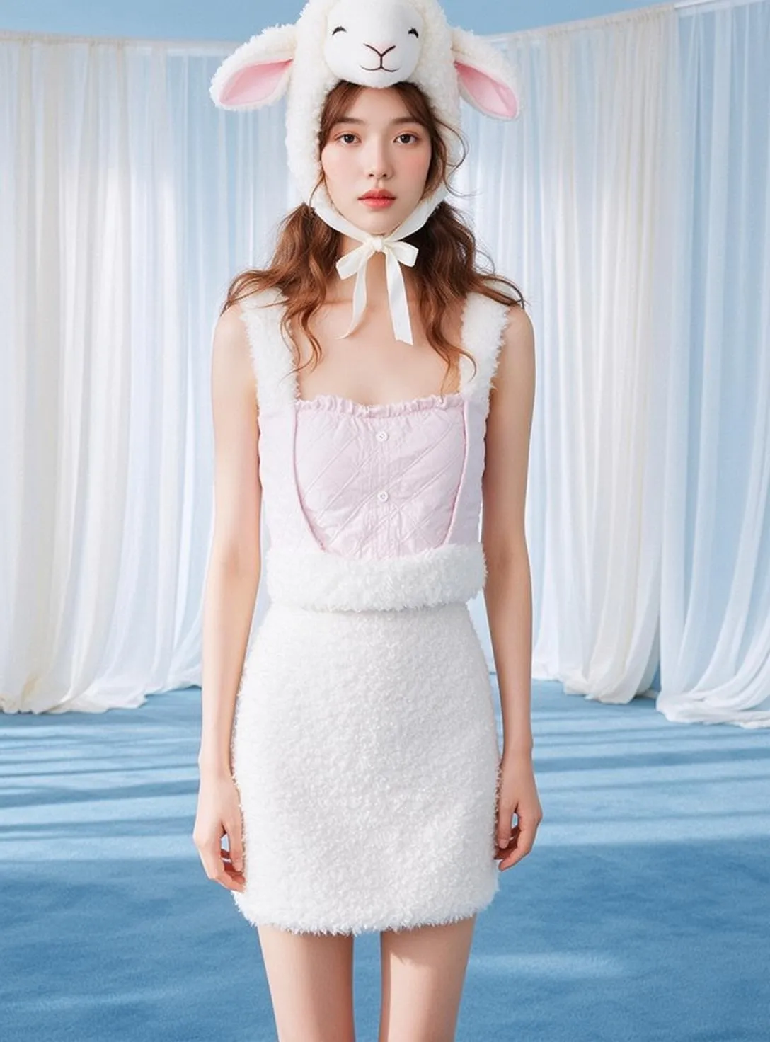 Balletcore Young Stands Facing Forward Neutral Expression