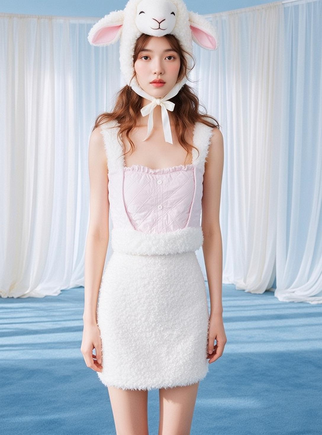 Balletcore Young Stands Facing Forward Neutral Expression