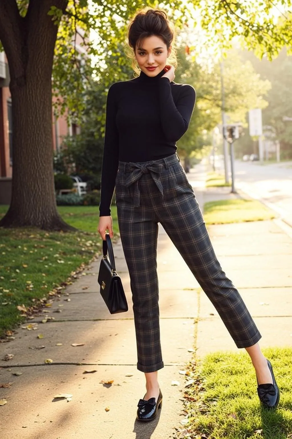Autumn Young Dark Brown Styled Bun Fair
