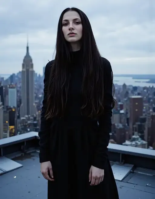 Gothic Rooftop Portrait