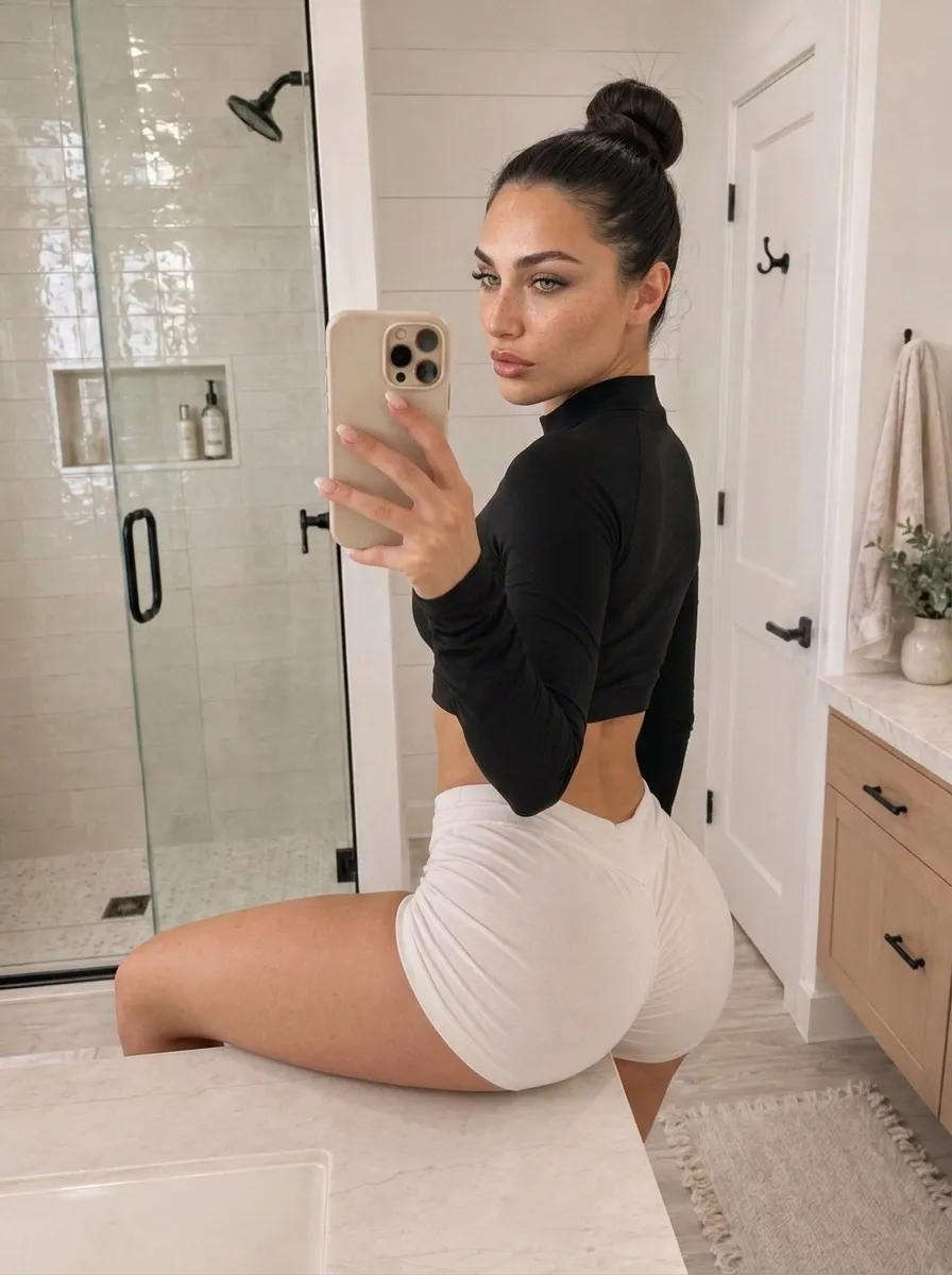 Black Gym Set Locker Mirror Selfie