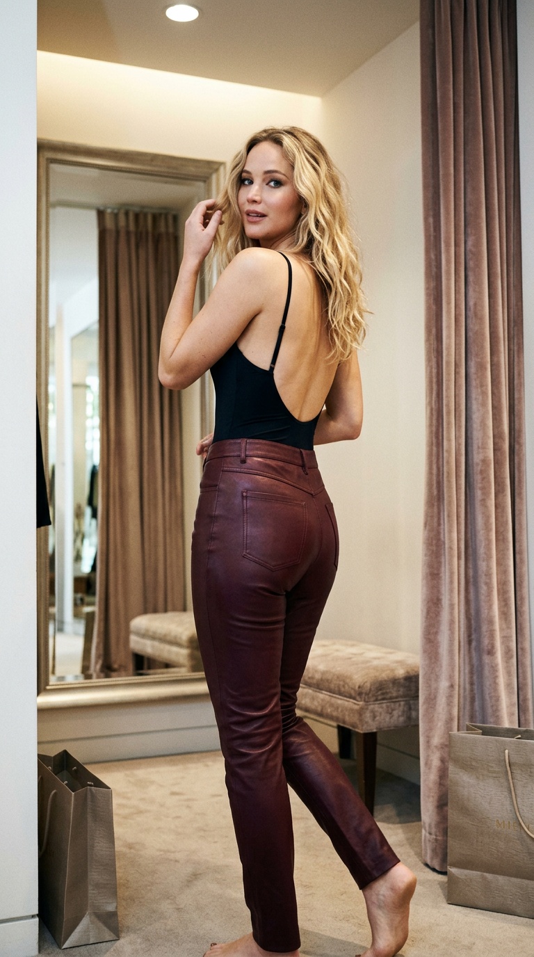 Full Length Eye Level Photograph In Standing In End Dressing