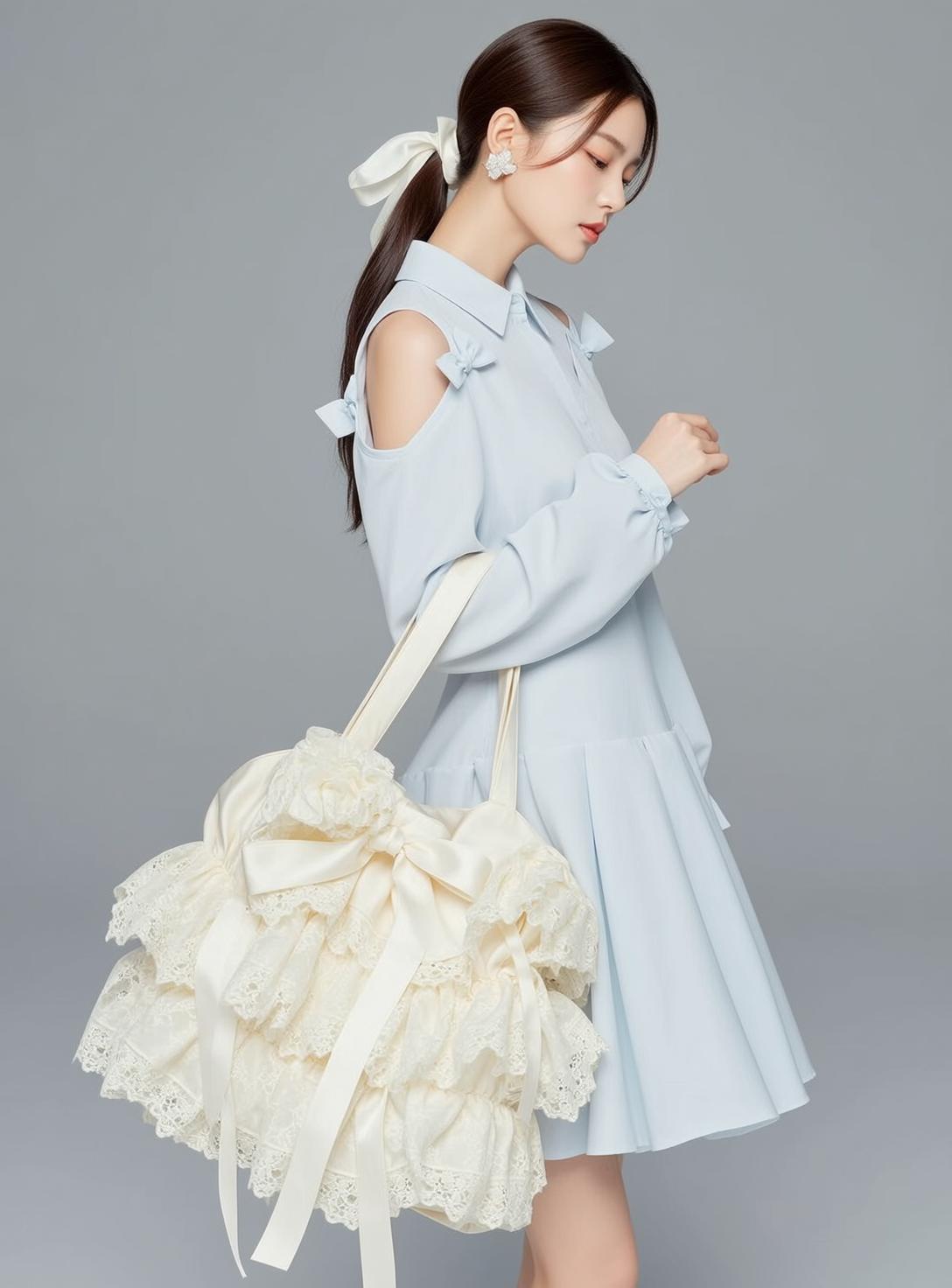 Balletcore Positioned Three-quarter Profile View Facing Left