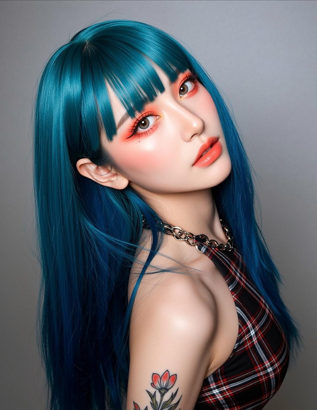 Plaid Studio Portrait