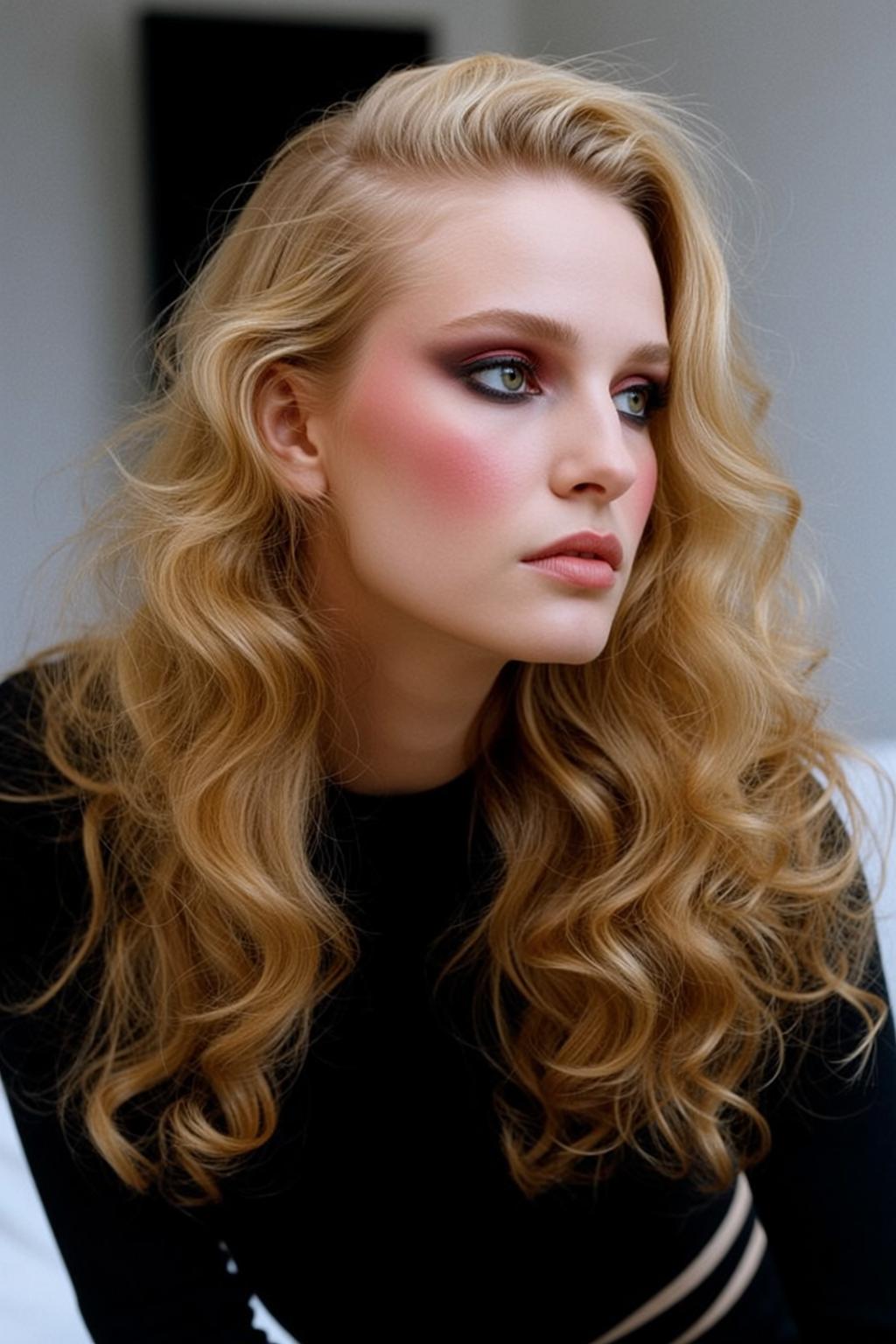 Blonde Hair Woman Soft Natural Light