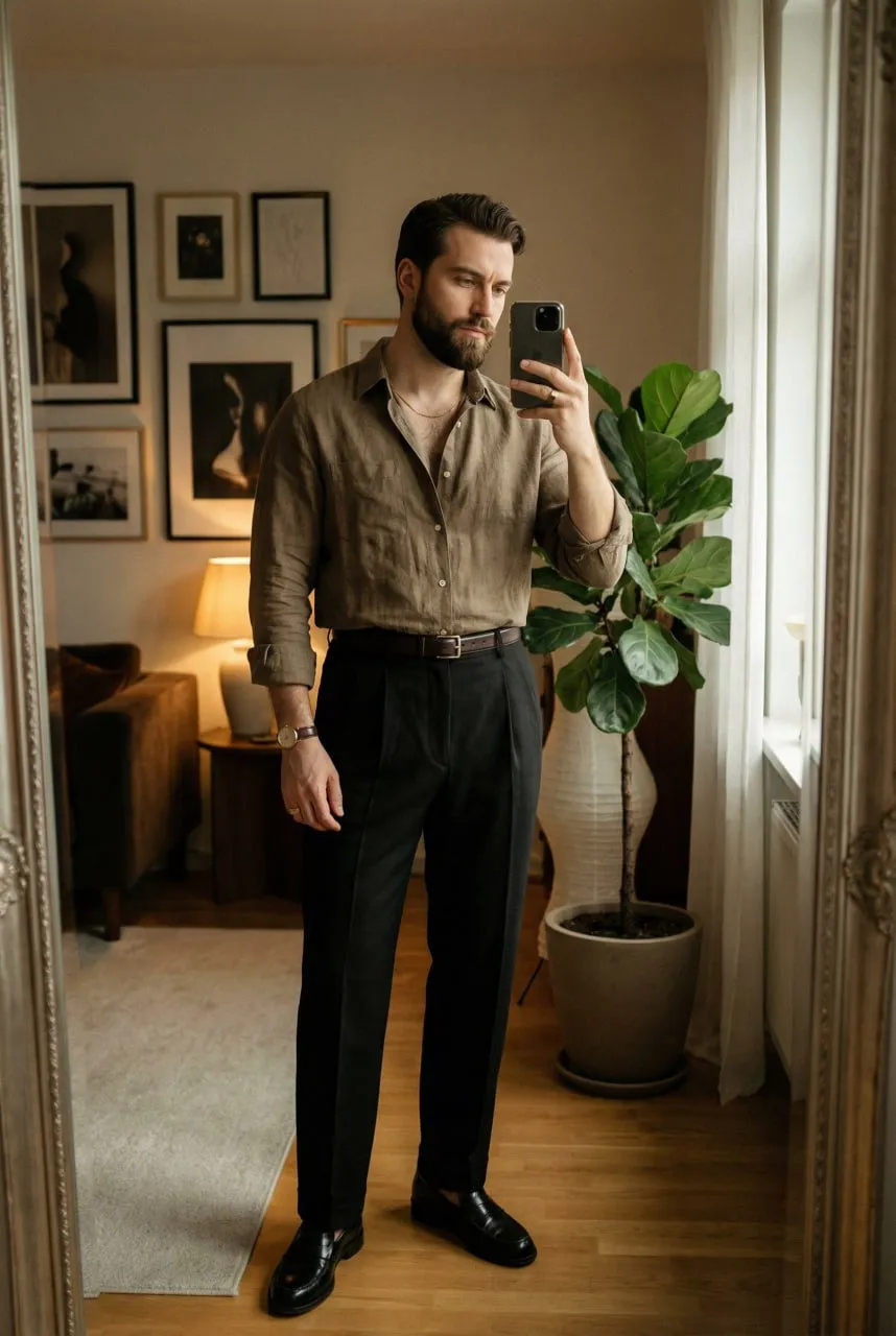 Rings And Watch In Mirror Selfie