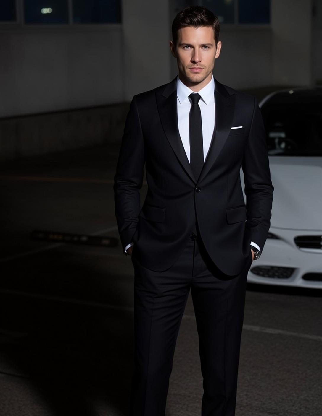 Tuxedo Parking Lot Night
