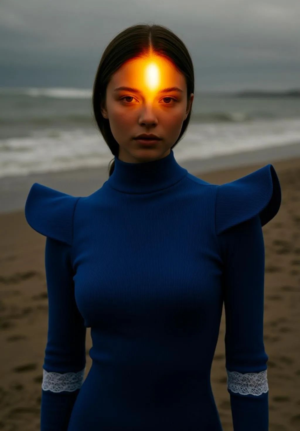 Sandy Beach Profile Portrait