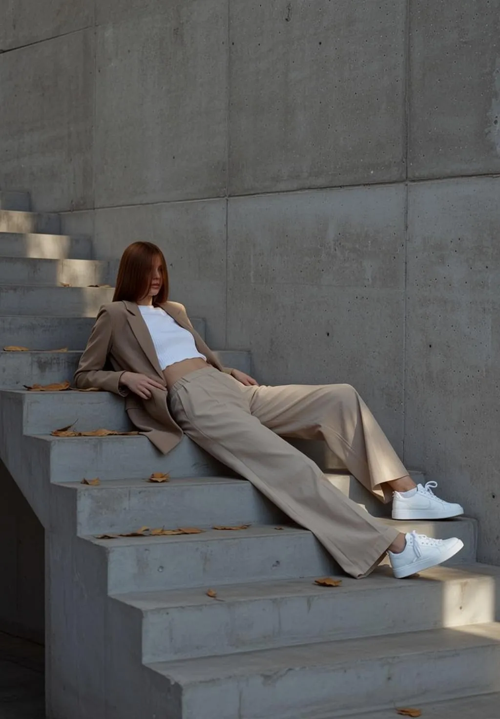 Fashion Week Young Medium Length Straight Auburn