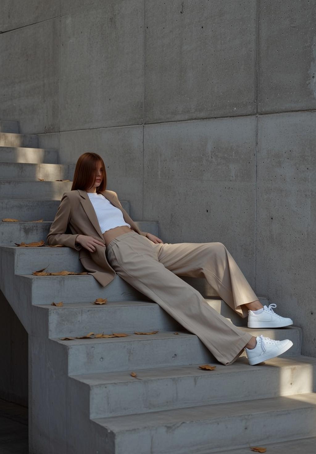Fashion Week Young Medium Length Straight Auburn