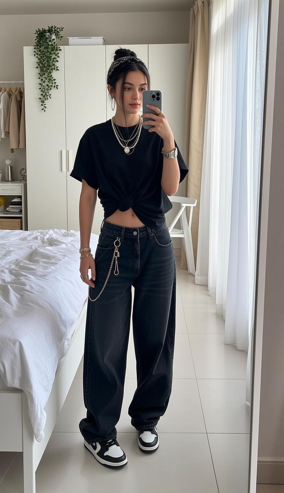 Bedroom T Shirt Jeans Phone