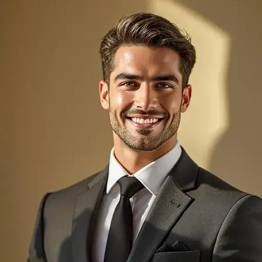 Charismatic Young Man Portrait