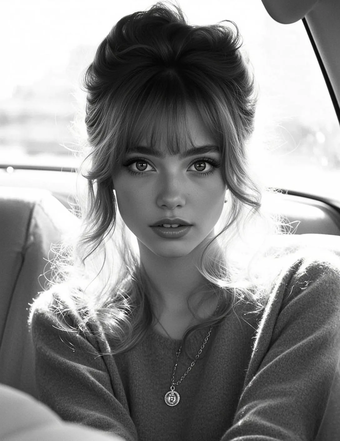 Makeup Earrings And Necklace In Fashion Portrait
