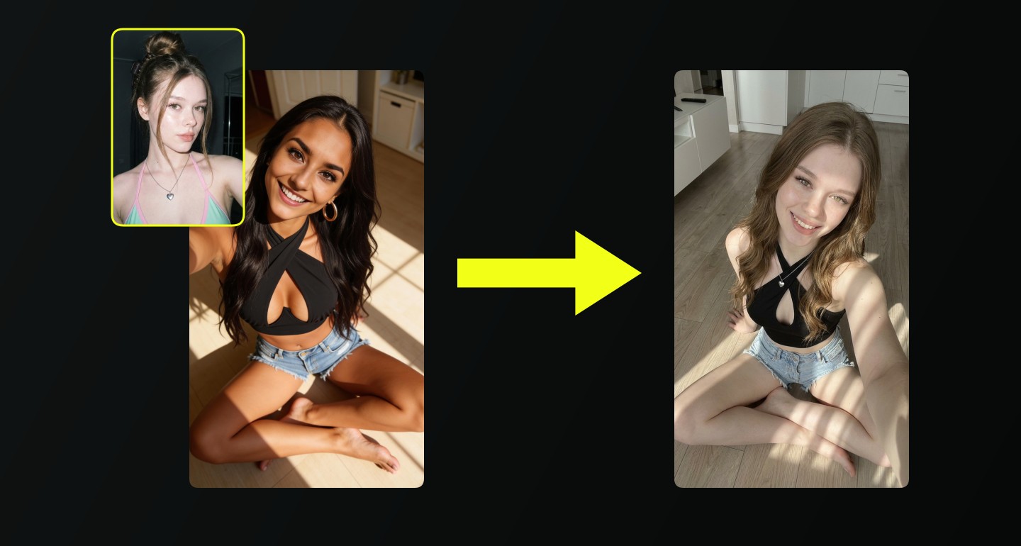 Mila remix walkthrough for Barefoot In Crop Top And Denim Shorts Selfie