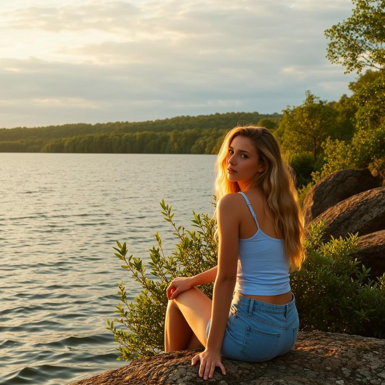 Explore Seated Large Textured Rock Facing Away