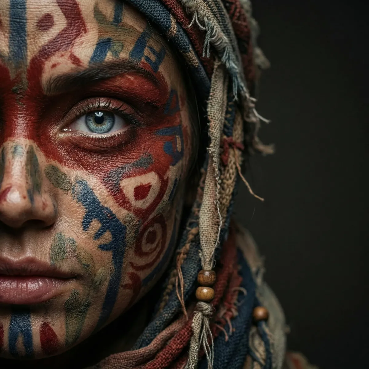 Face Paint In Styled Portrait