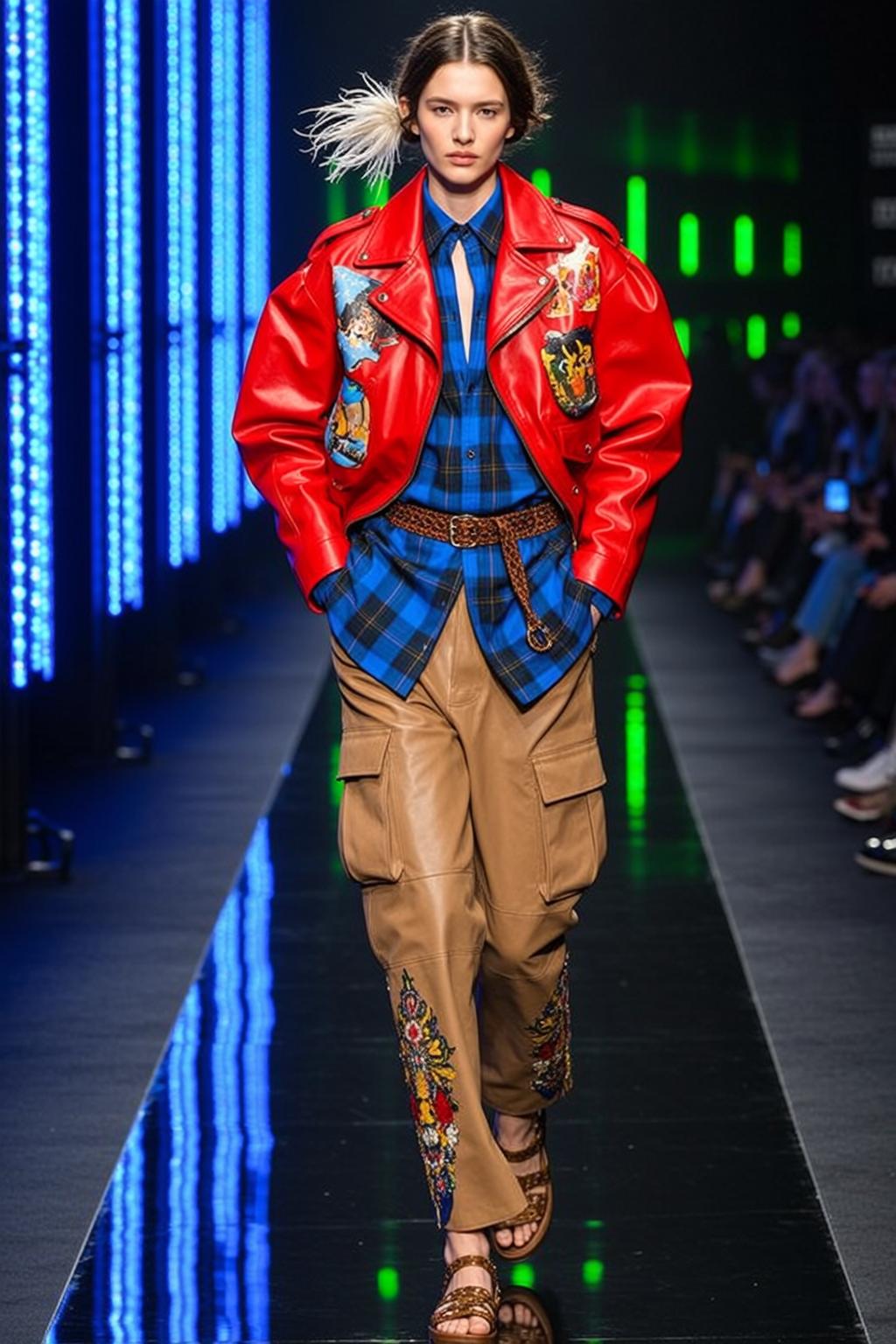 Fashion Week Young Brown Pulled Back White