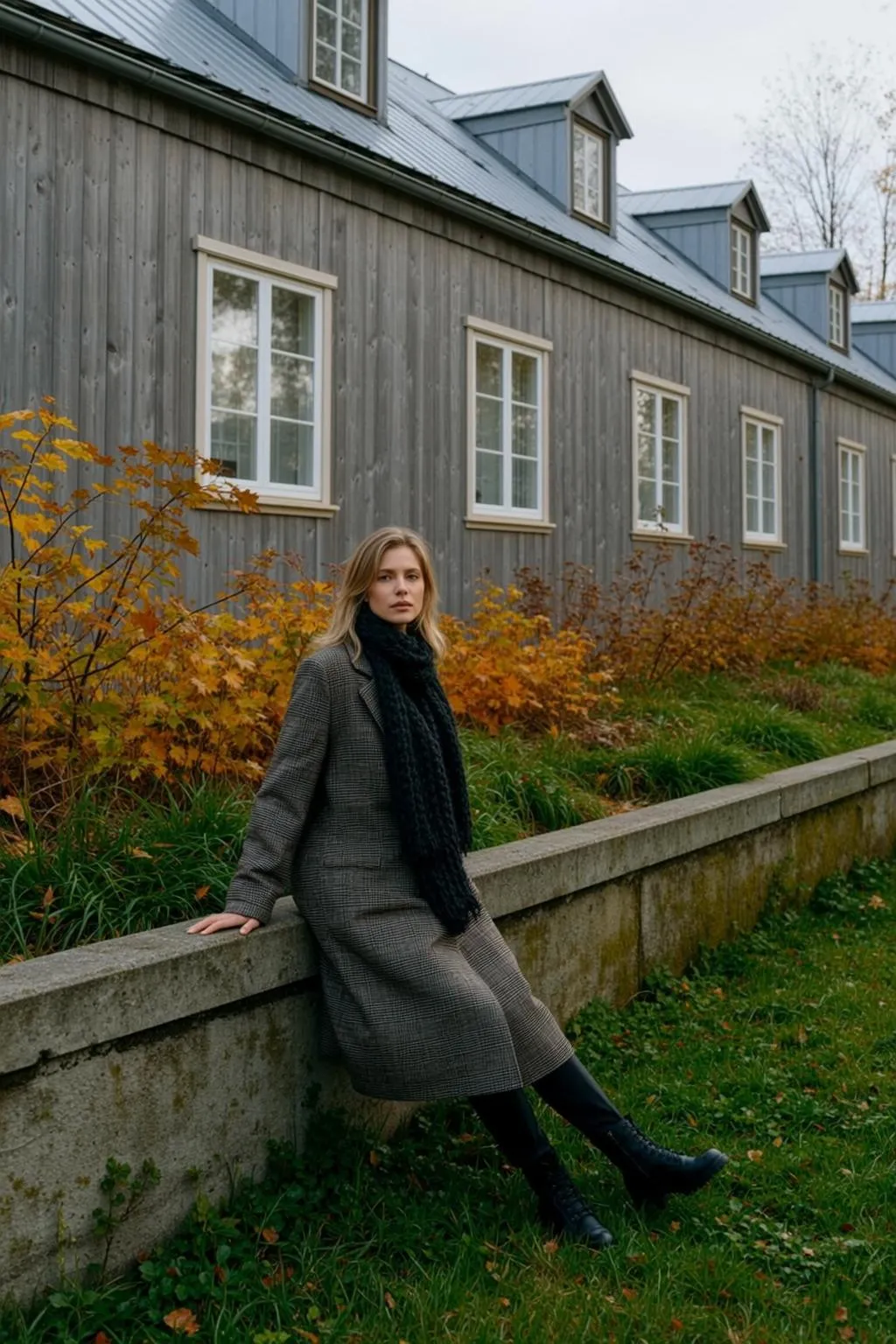 Autumn Young Blonde Shoulder-length Fair Grey Brown