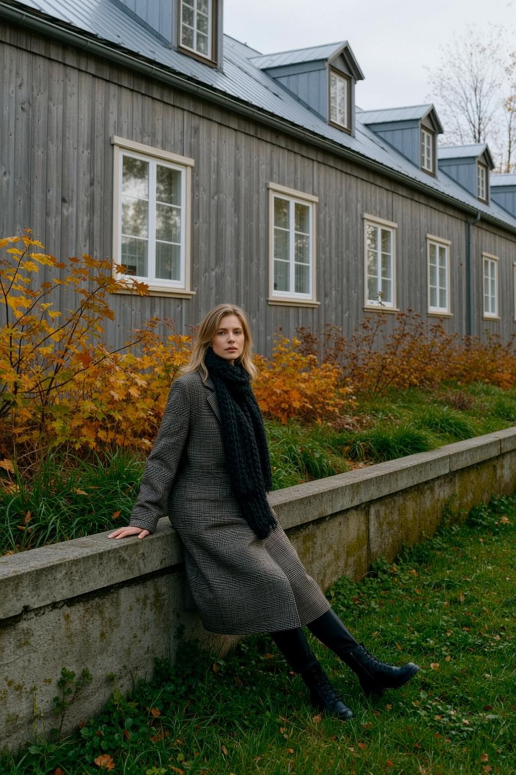 Autumn Young Blonde Shoulder-length Fair Grey Brown
