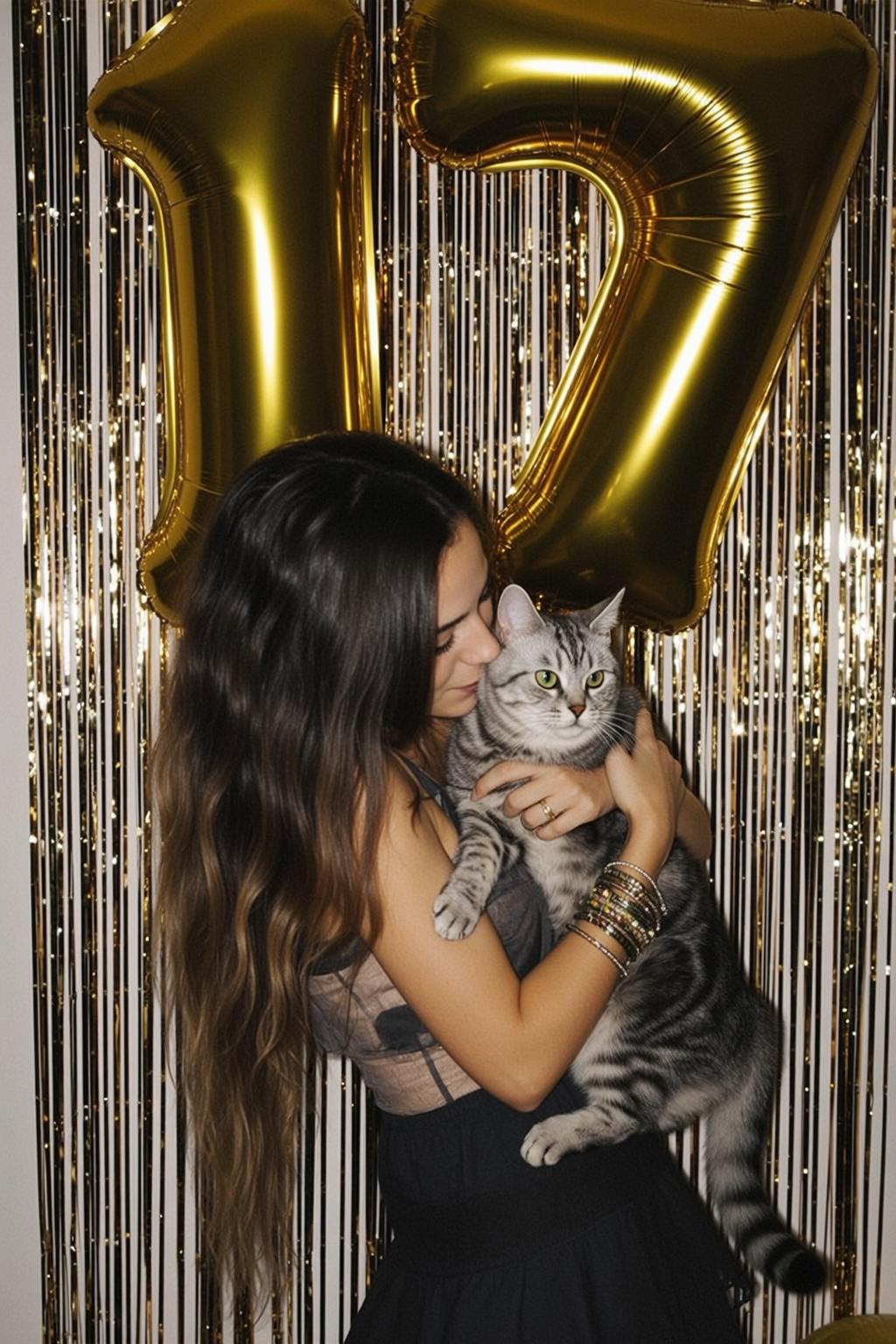 Explore Holding Tabby Cat Her Arms Head