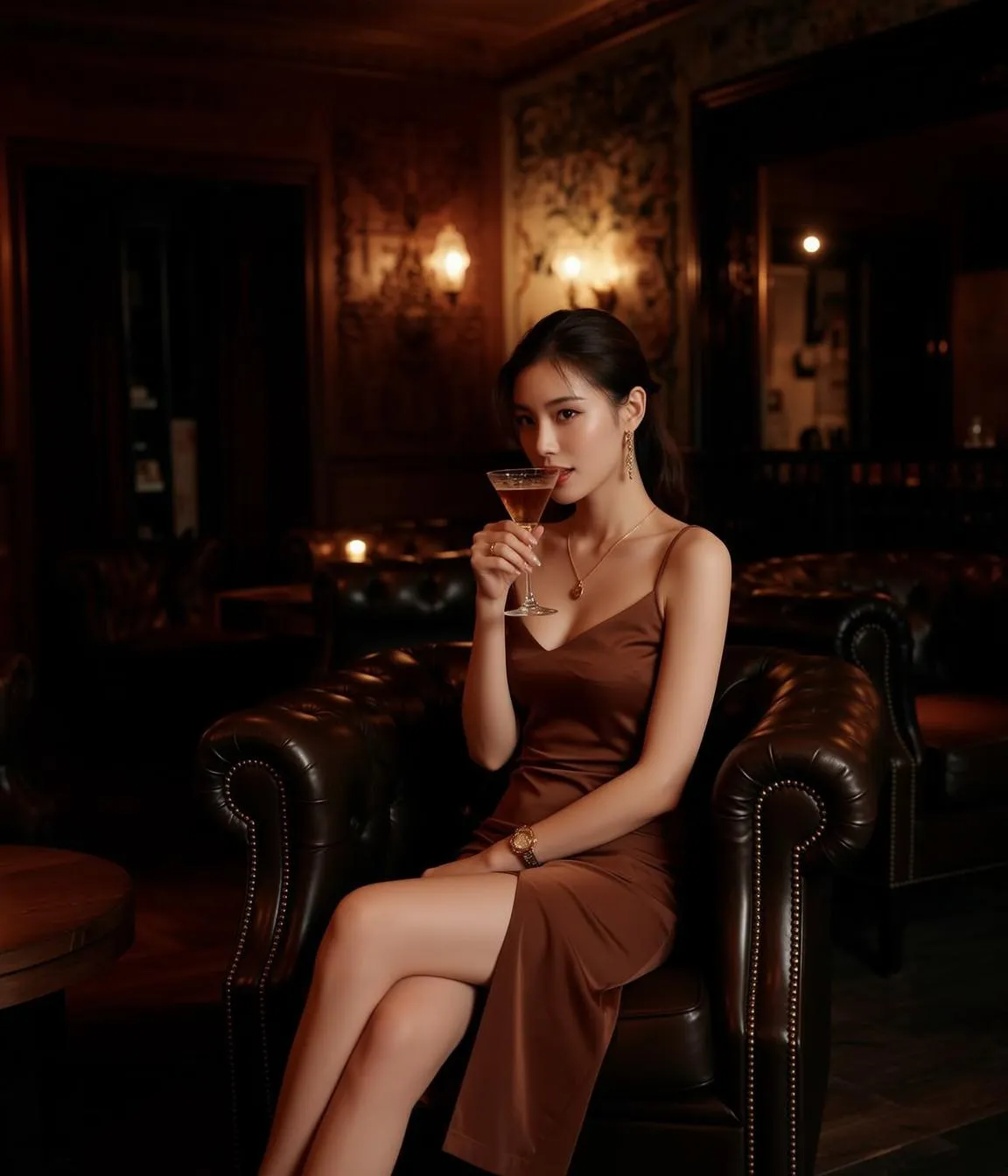 Armchair Martini Glass Smile