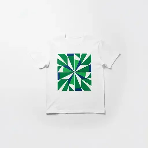White Cotton T-shirt Laid Flat Pure White Surface Clean Overhead