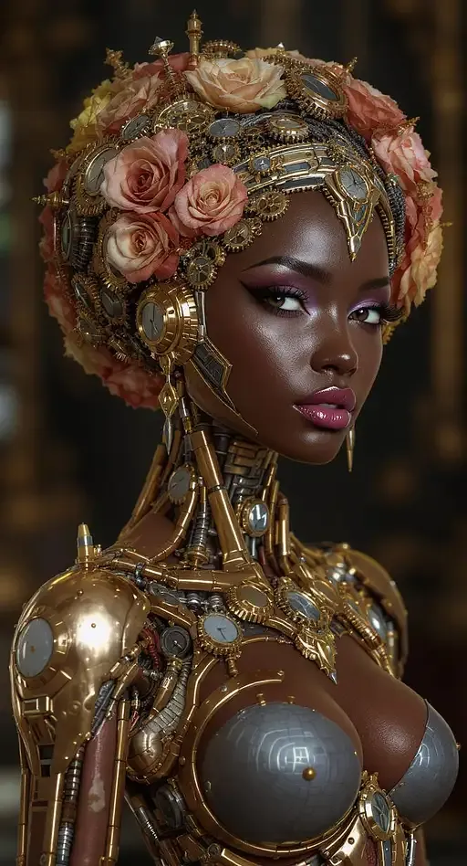 Hyper-detailed Art Nouveau Portrait