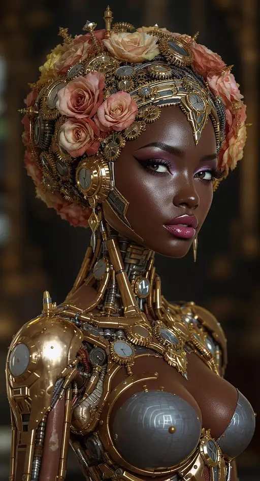 Hyper-detailed Art Nouveau Portrait