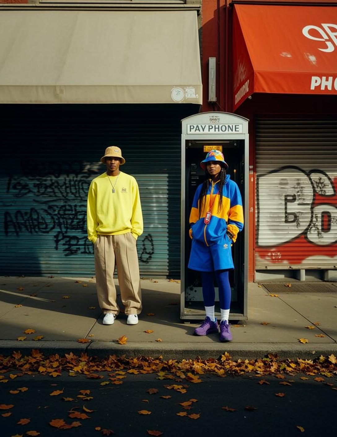 Yellow Bucket Hat Graffiti Street
