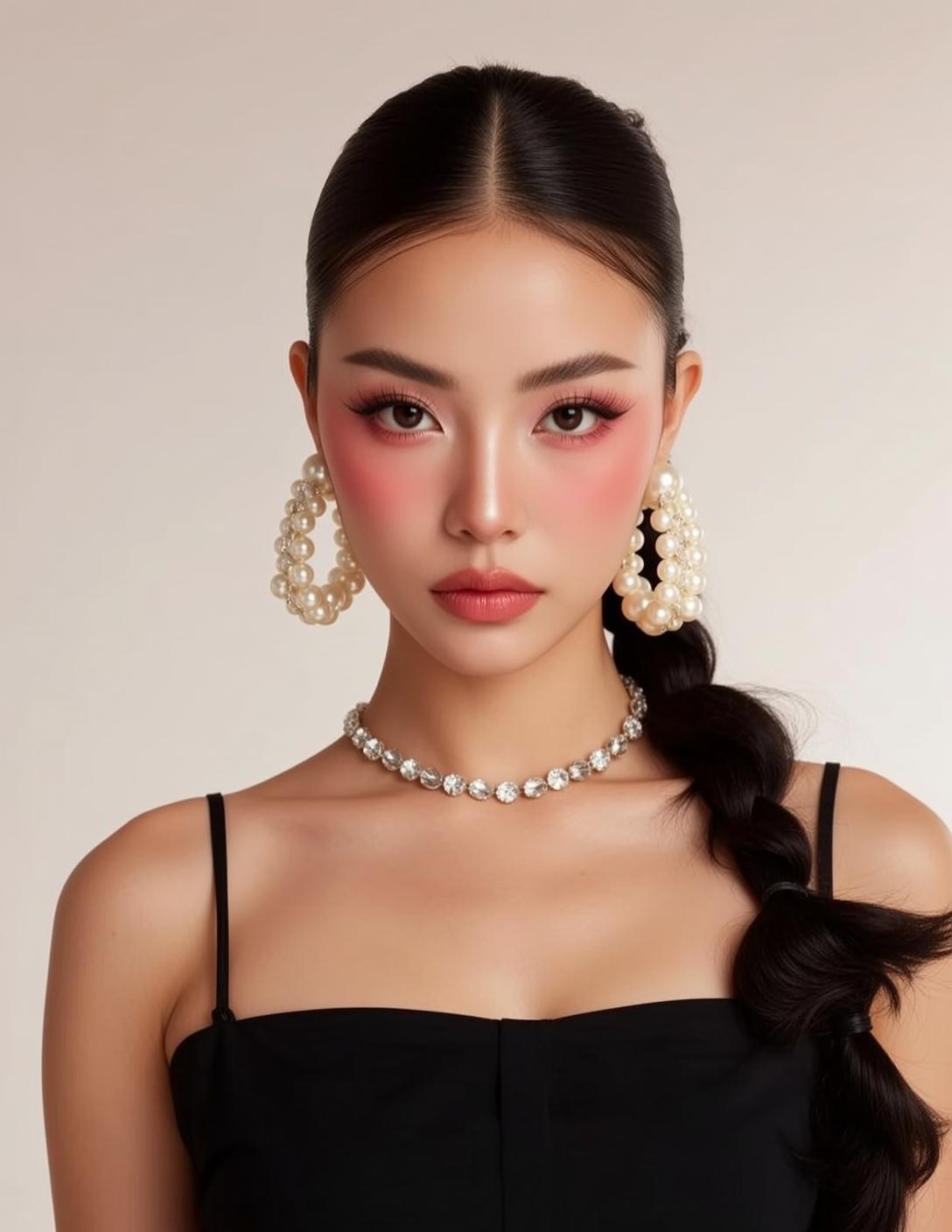 Black Spaghetti Dress Portrait