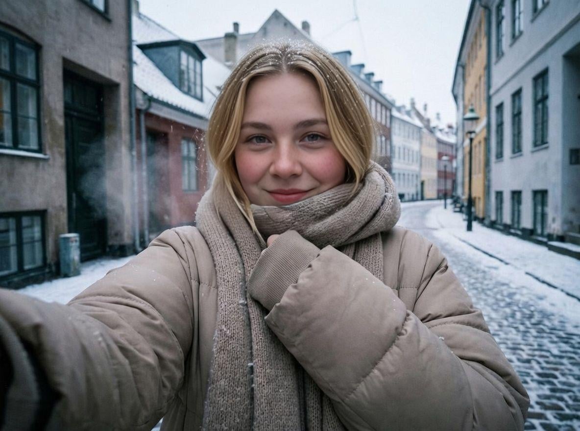 Beige Puffer Jacket And Thick In Narrow