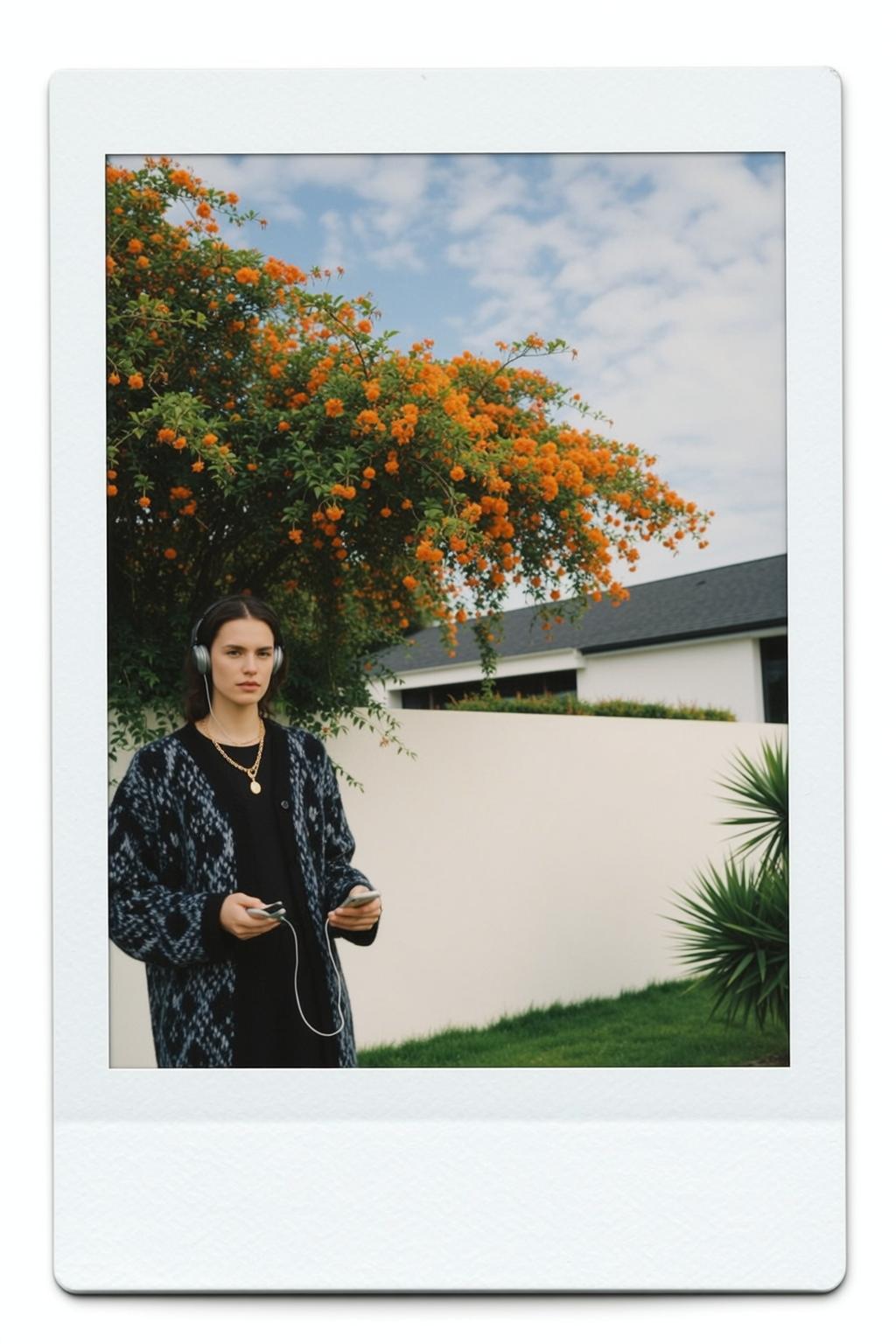 Backyard Phones Headphones Portrait
