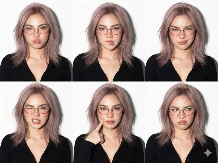 Glasses In Studio Portrait