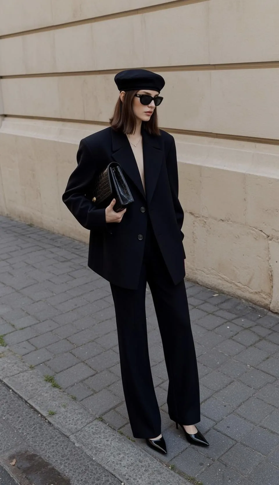Sunglasses And Necklace On An Urban Street