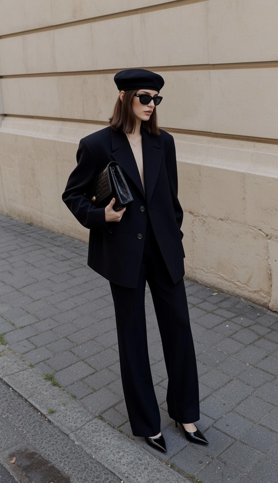 Black Blazer Street Style Fashion Editorial