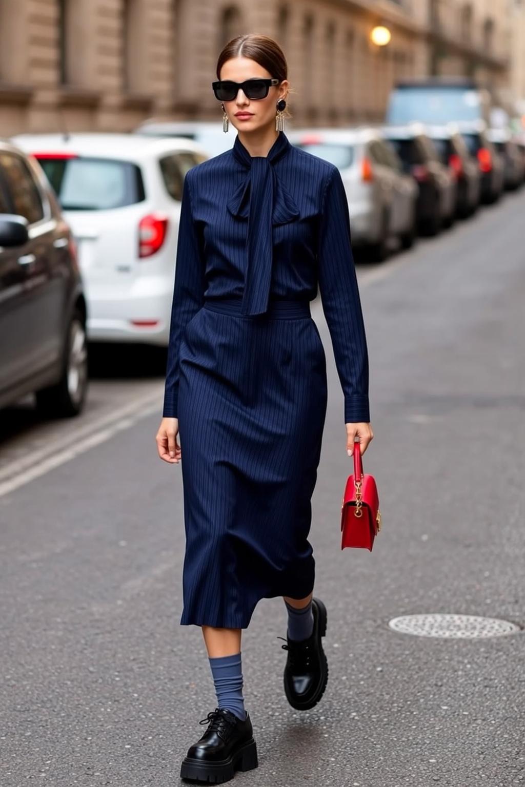 Fashion Week Brown Pulled Back Fair Dark