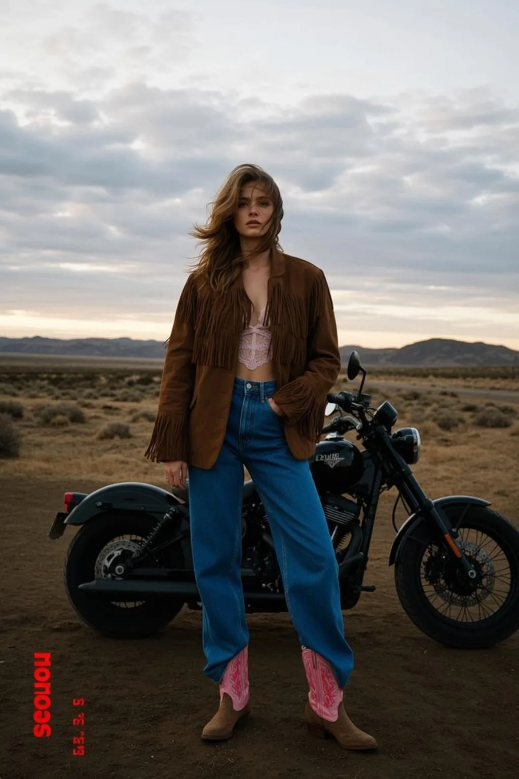 Bra Top Jacket Cinematic Portrait