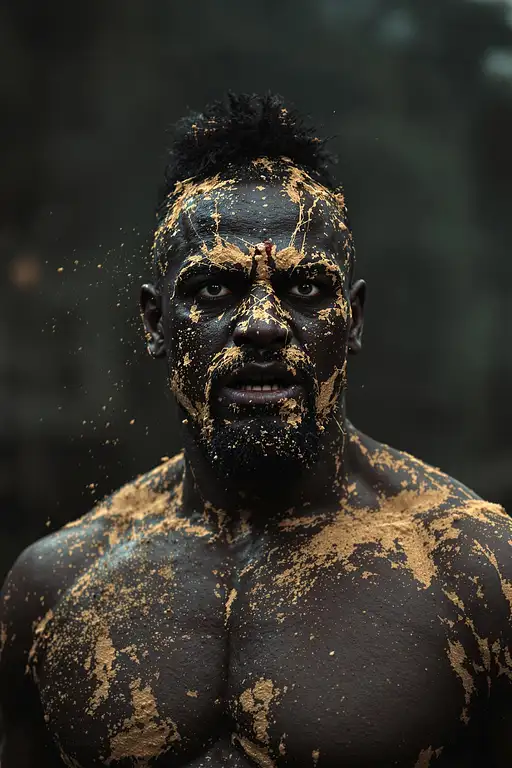 African American Gladiator Portrait