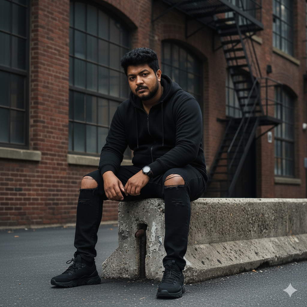 Urban Grit Fashion Portrait