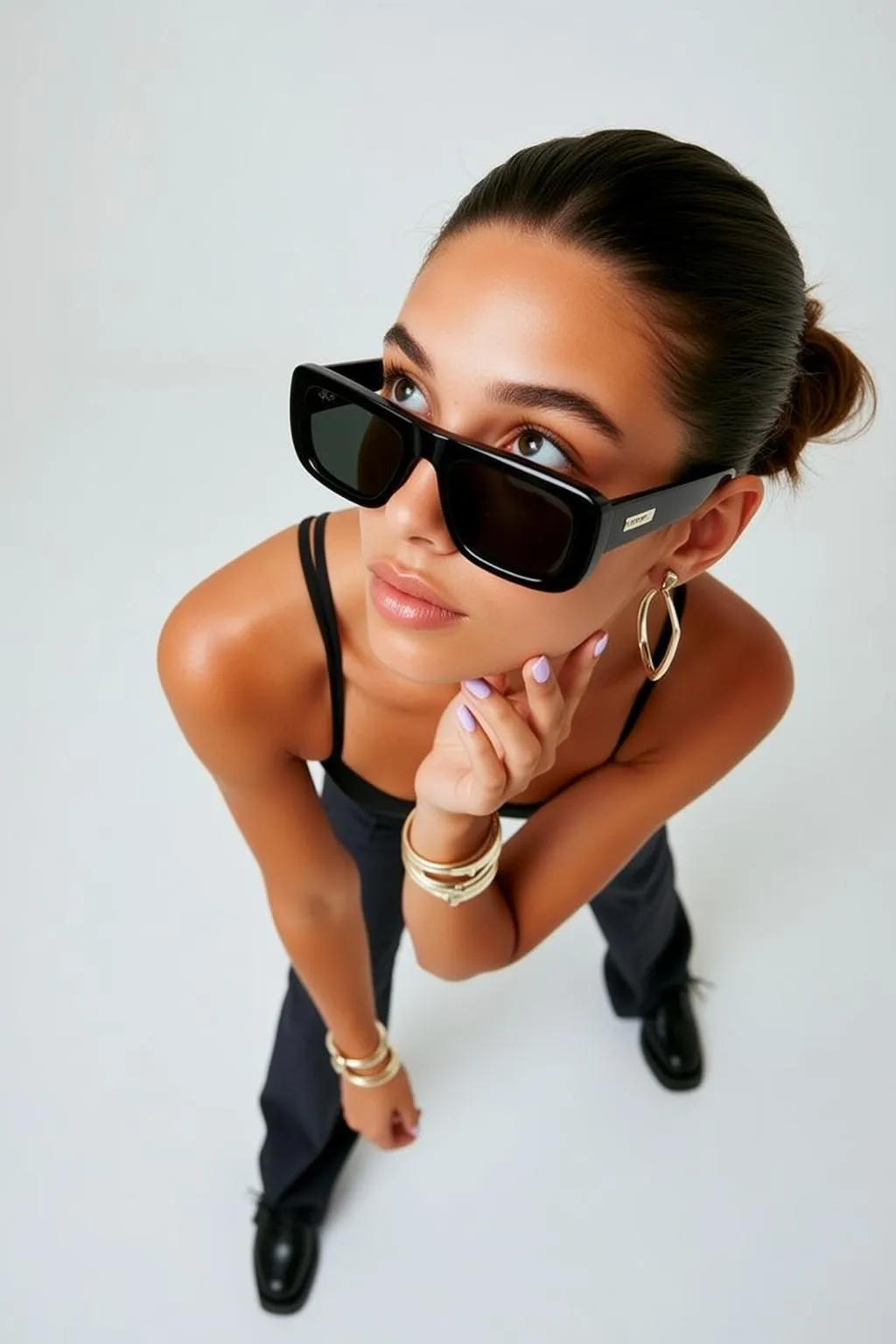 Sunglasses And Earrings And Bracelets In The Studio