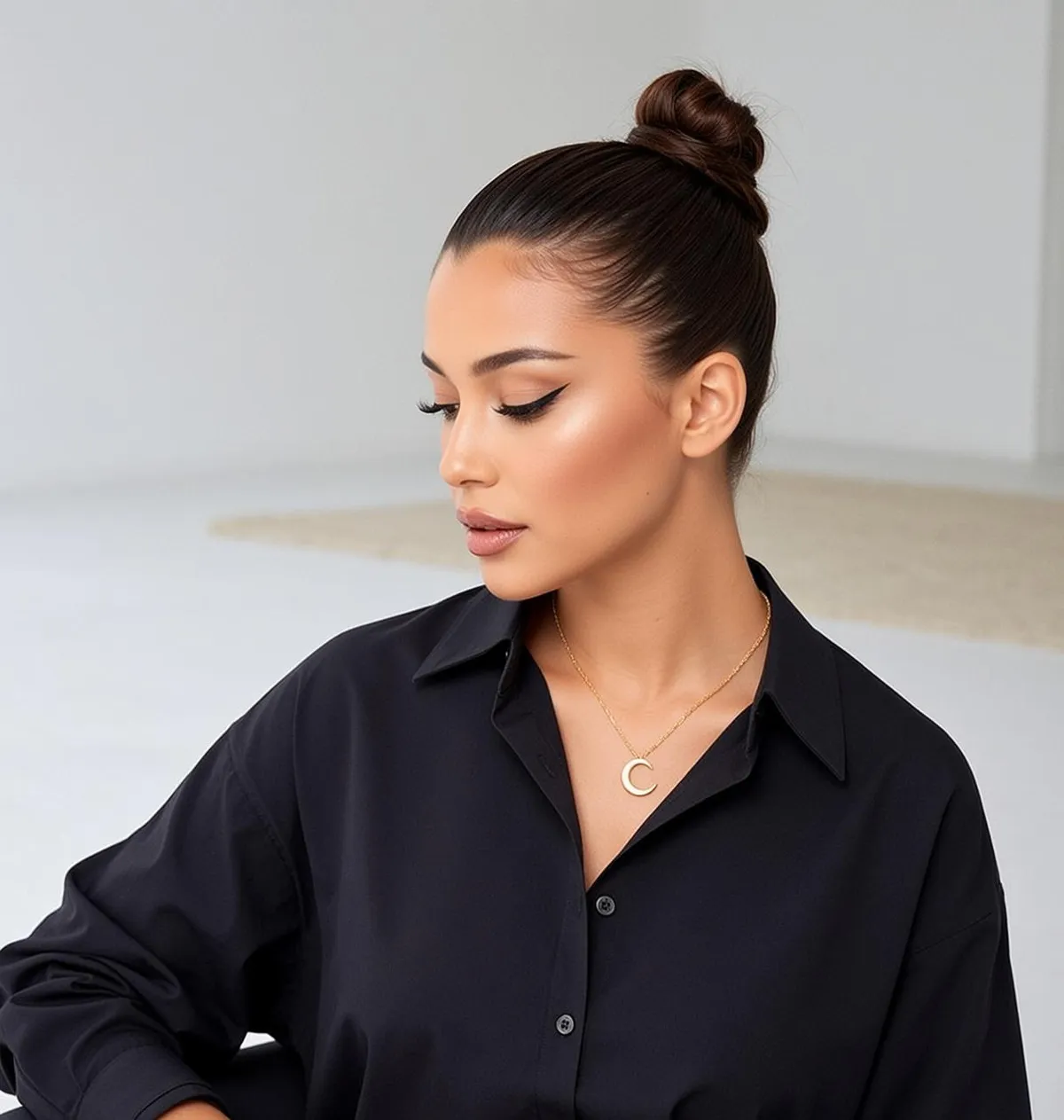 Makeup And Necklace In Fashion Portrait