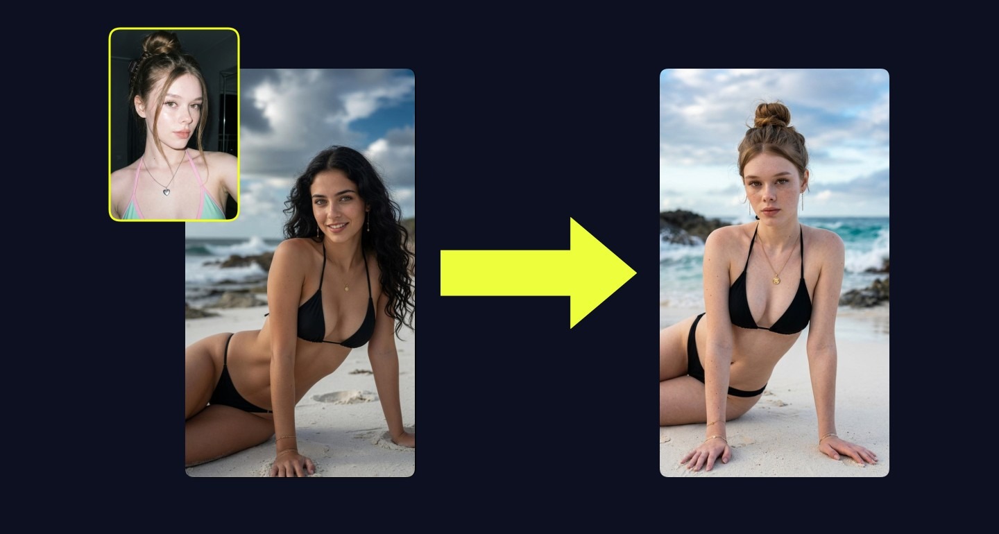 Mila remix walkthrough for Black Bikini On White Sand Beach