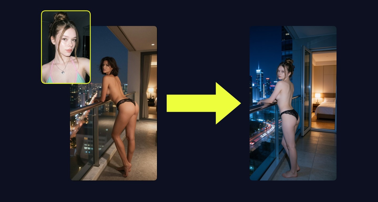 Mila remix walkthrough for Night City Balcony Black Lace Lingerie Pose