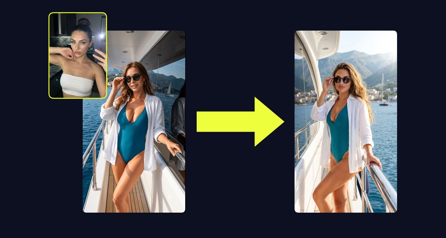 Lily remix walkthrough for Elegant Woman On Luxury Yacht Sunny Day