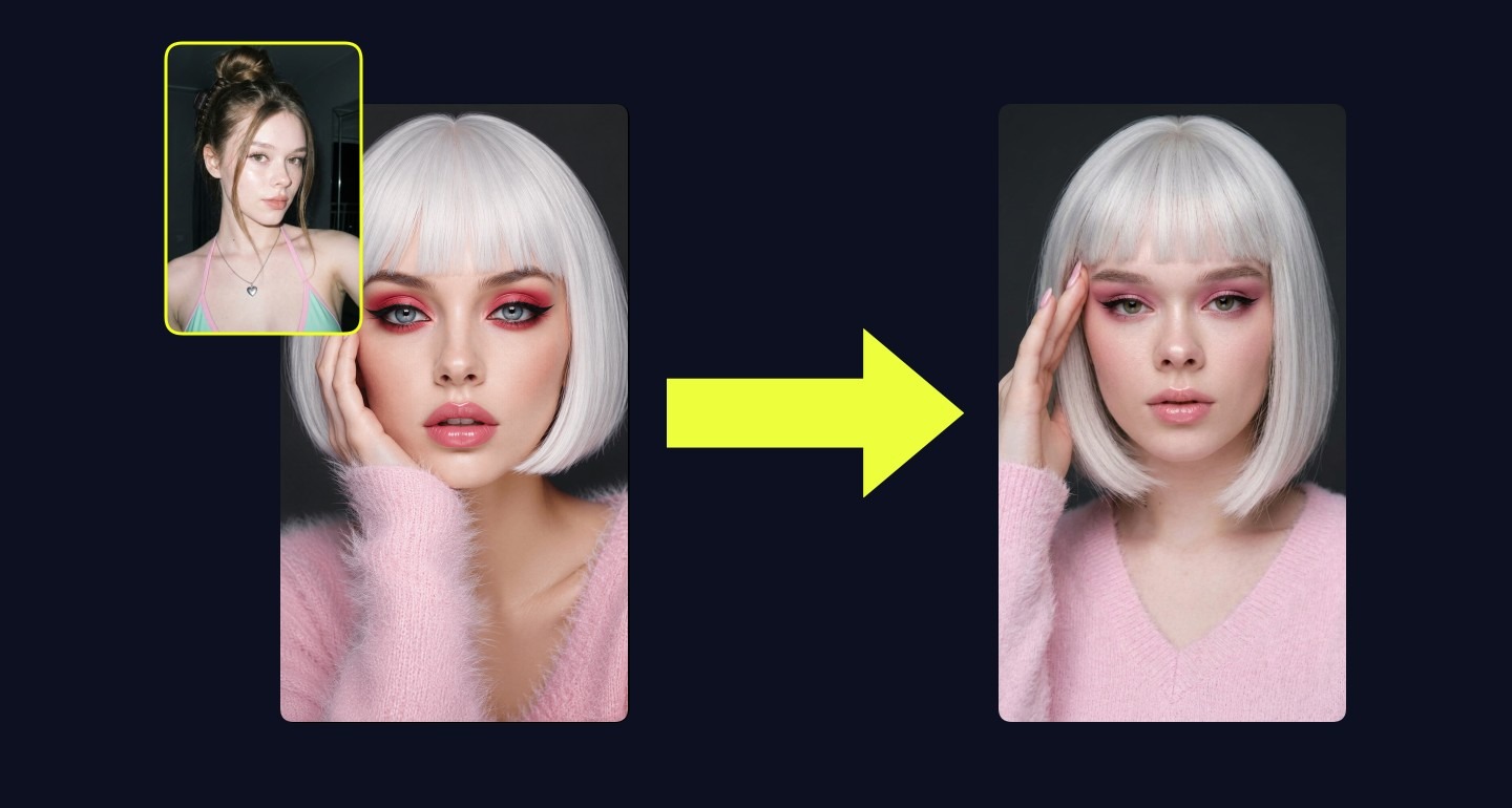 Mila remix walkthrough for Platinum Bob Pink Sweater V Neck Soft Lighting