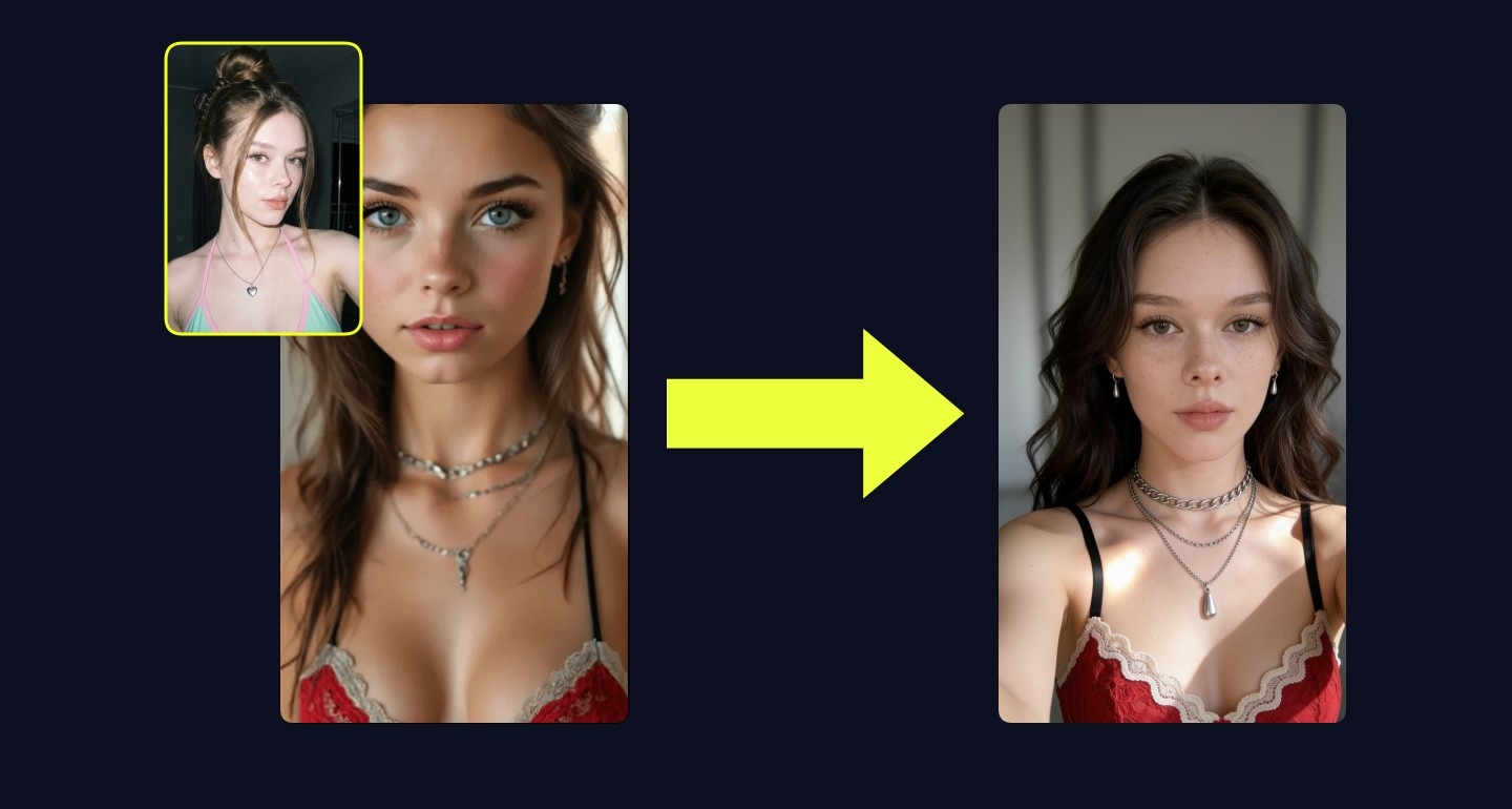Mila remix walkthrough for Red Lace Bralette Soft Diffused Lighting