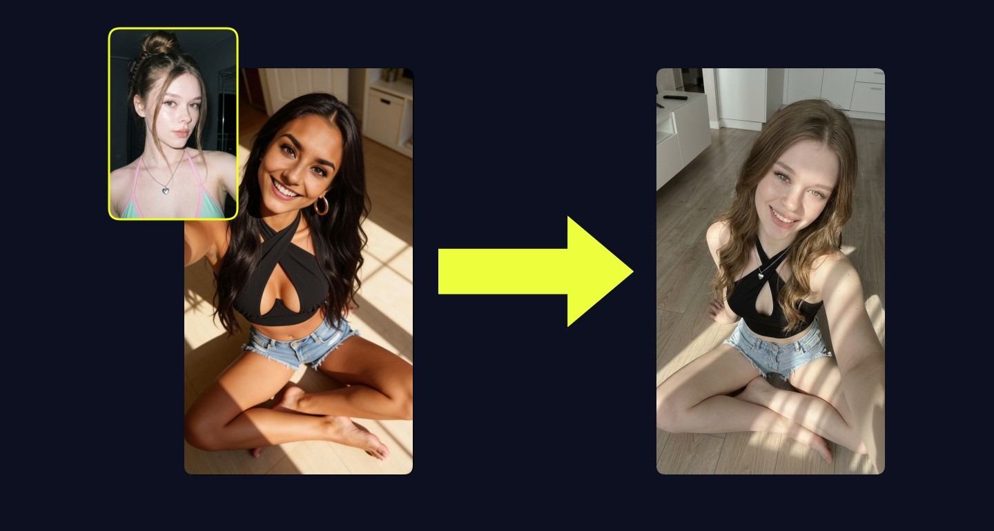 Mila remix walkthrough for Barefoot In Crop Top And Denim Shorts Selfie