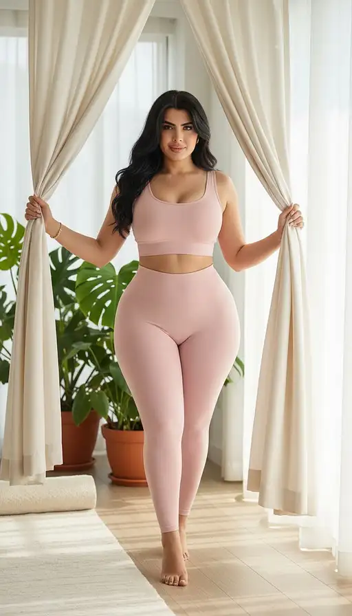 A Photorealistic Image Of A Stunning And Curvaceous