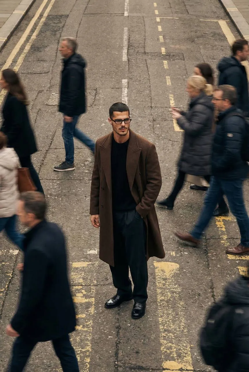 Glasses In Street Portrait